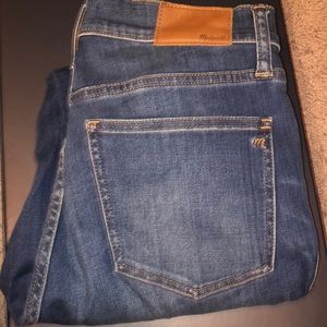 Madewell 10 in high rise skinny jeans